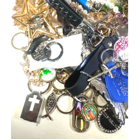 Junk Drawer Lot Keychain Barrettes 2.9 Lbs - Picture 6 of 16